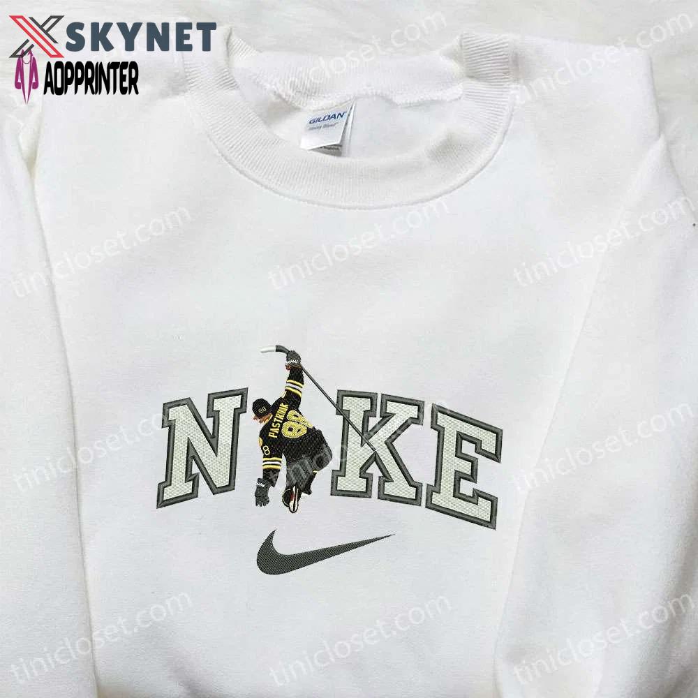 Nike x david pastrnak nhl sport hoodie: boston bruins embroidered shirt & t-shirt Embroidered Shirt