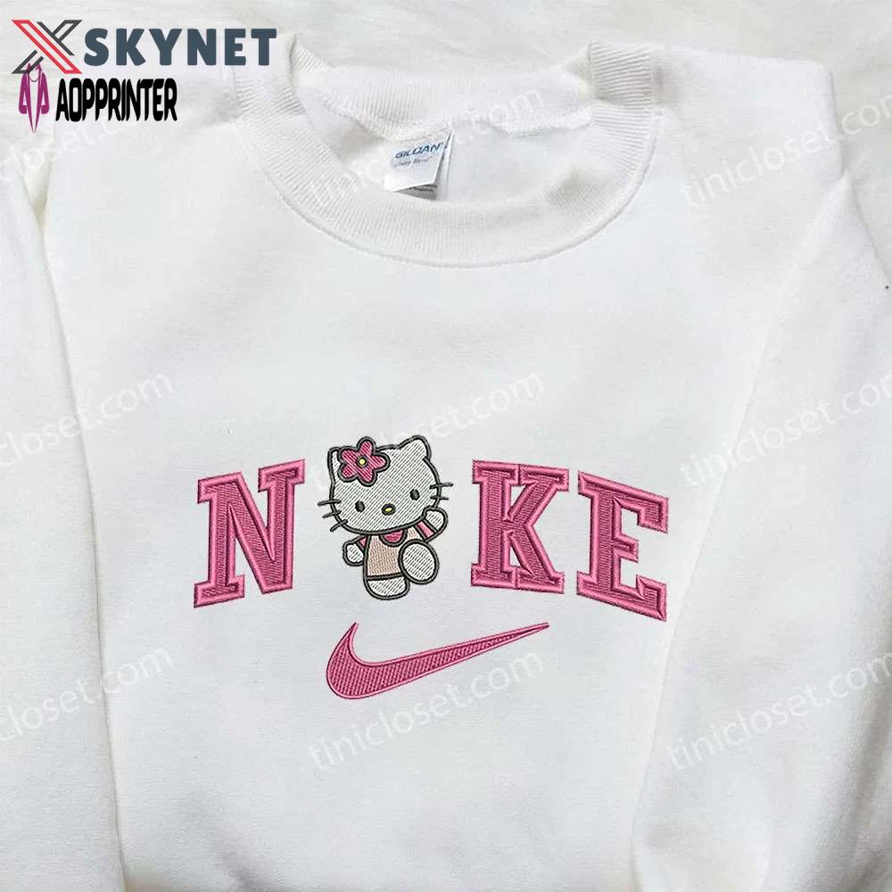 Nike x hello kitty embroidered shirt & sweatshirt: cute gifts for daughter Embroidered Shirt