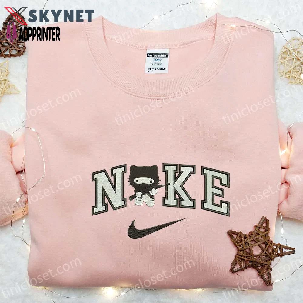 Nike x hello kitty star wars embroidered sweatshirt: cartoon shirt inspired t-shirt Embroidered Shirt