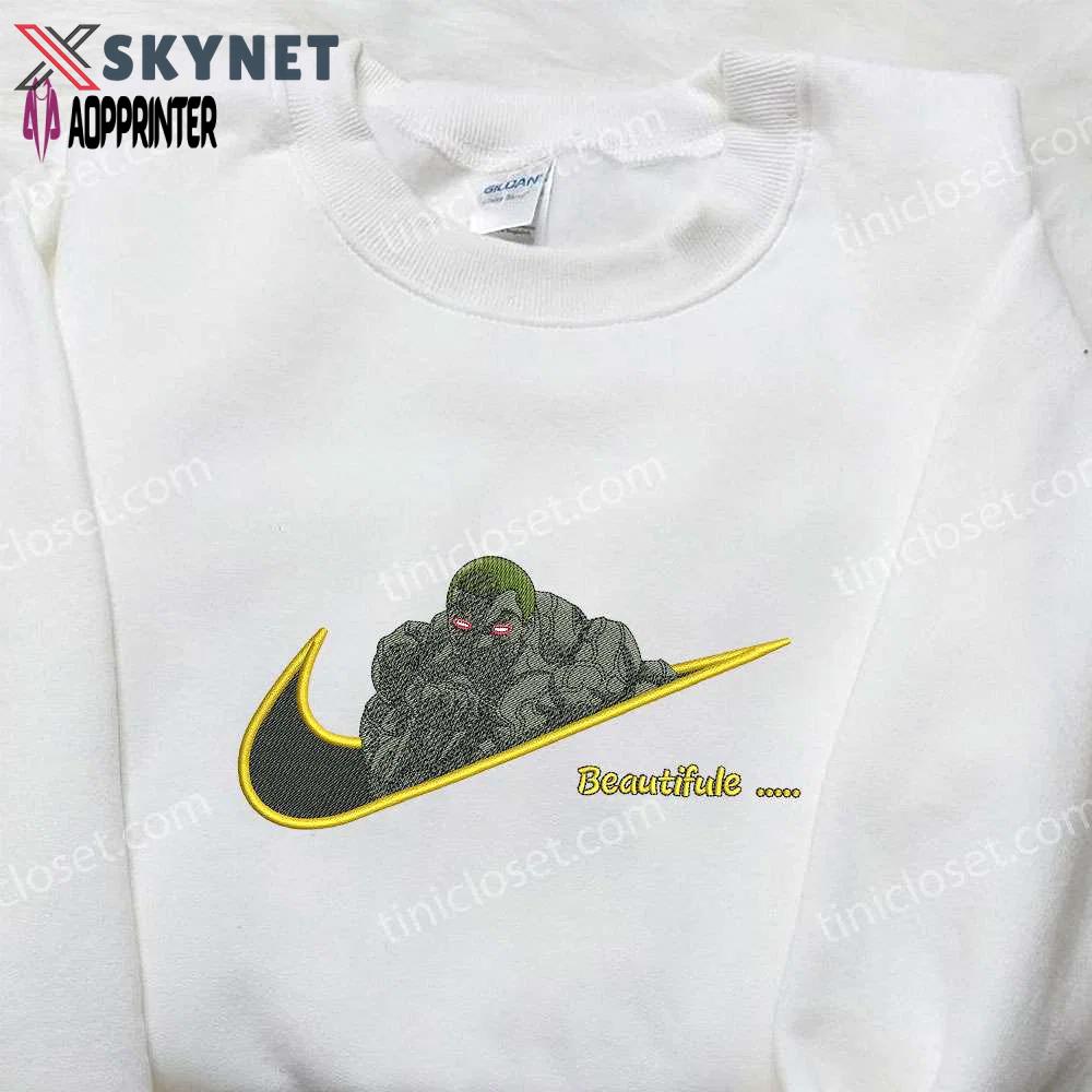 Nike x jack hanma embroidered shirt: baki inspired & stylish Embroidered Shirt