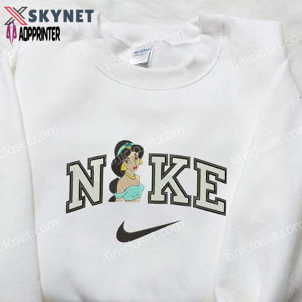 Nike x jasmine & disney princess embroidered shirt – inspired nike design Embroidered Shirt