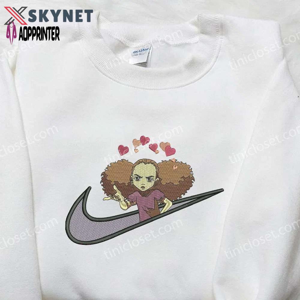 Nike x jazmine dubois embroidered shirt: the boondocks inspired design Embroidered Shirt