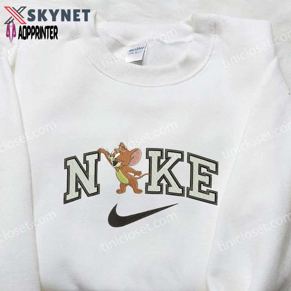Nike x jerry embroidered shirt – cartoon inspired stylish nike shirt Embroidered Shirt
