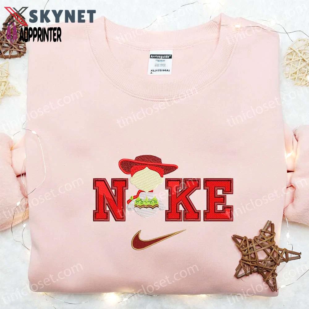 Nike x jessie embroidered t-shirt toy story disney hoodie nike inspired shirt Embroidered Shirt