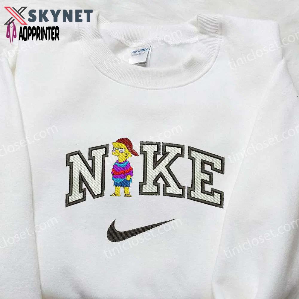 Nike x lisa marie simpson embroidered shirt – the simpson cartoon collaboration Embroidered Shirt