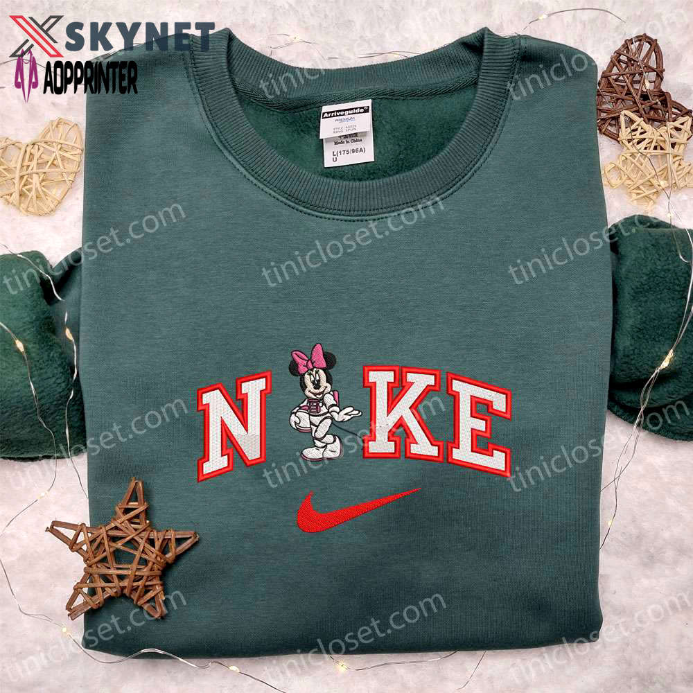 Nike x minnie astronaut shirt & disney characters hoodie: best gift ideas Embroidered Shirt