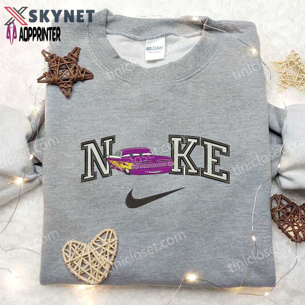 Nike x ramone embroidered sweatshirt pixar cars disney shirt nike inspired embroidered shirt Embroidered Shirt
