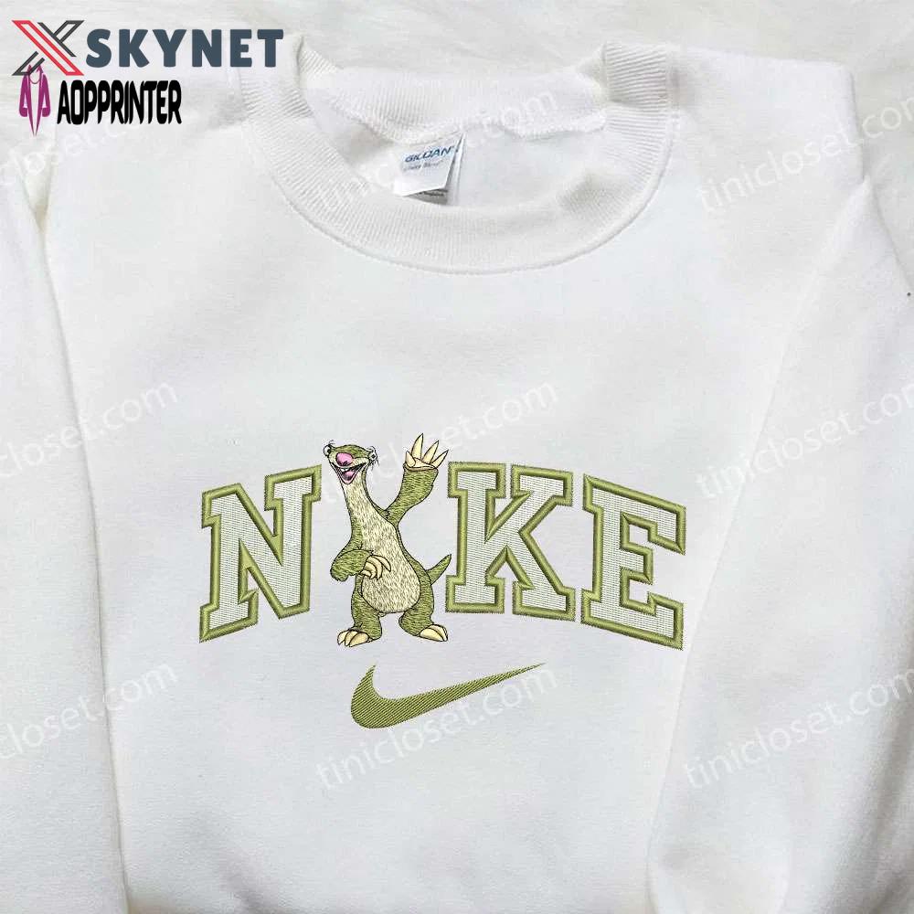 Nike x sid ice age & disney embroidered shirts – customizable nike apparel for trendsetters Embroidered Shirt