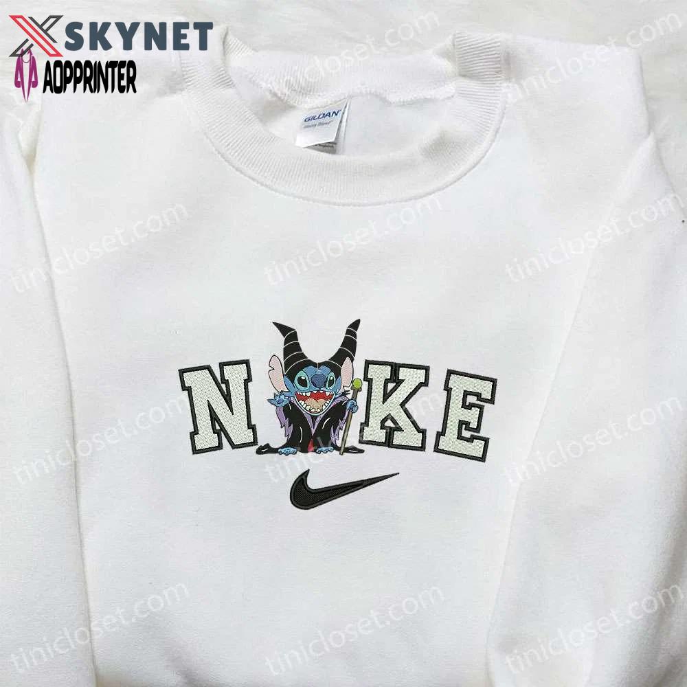 Nike x stitch witch embroidered sweatshirt halloween disney t-shirt custom nike hoodie Embroidered Shirt
