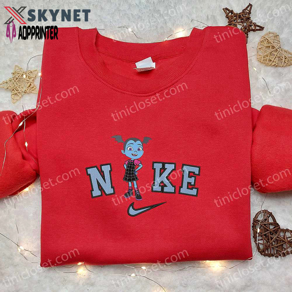 Nike x vampirina hauntley embroidered hoodie: disney halloween sweatshirt best family gifts Embroidered Shirt