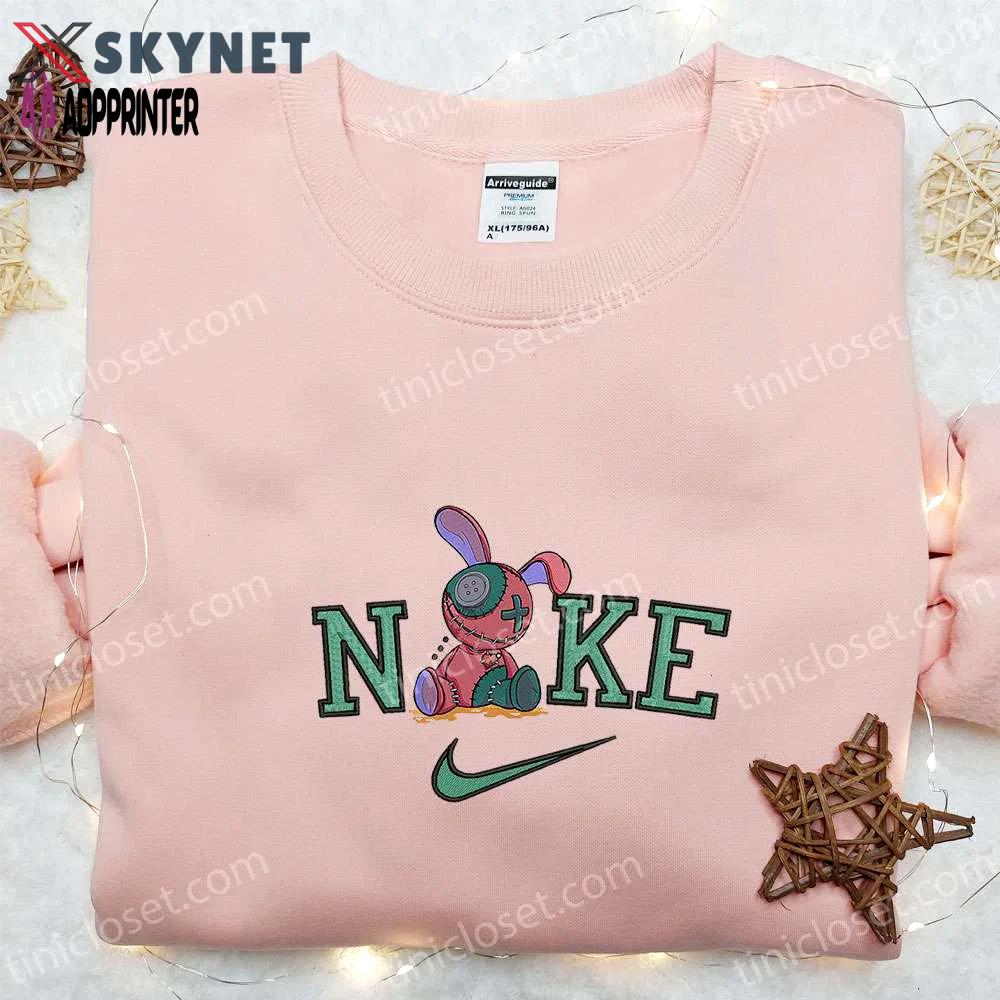 Nike x voodoo doll embroidered shirt spooky halloween sweatshirt nike inspired hoodie Embroidered Shirt