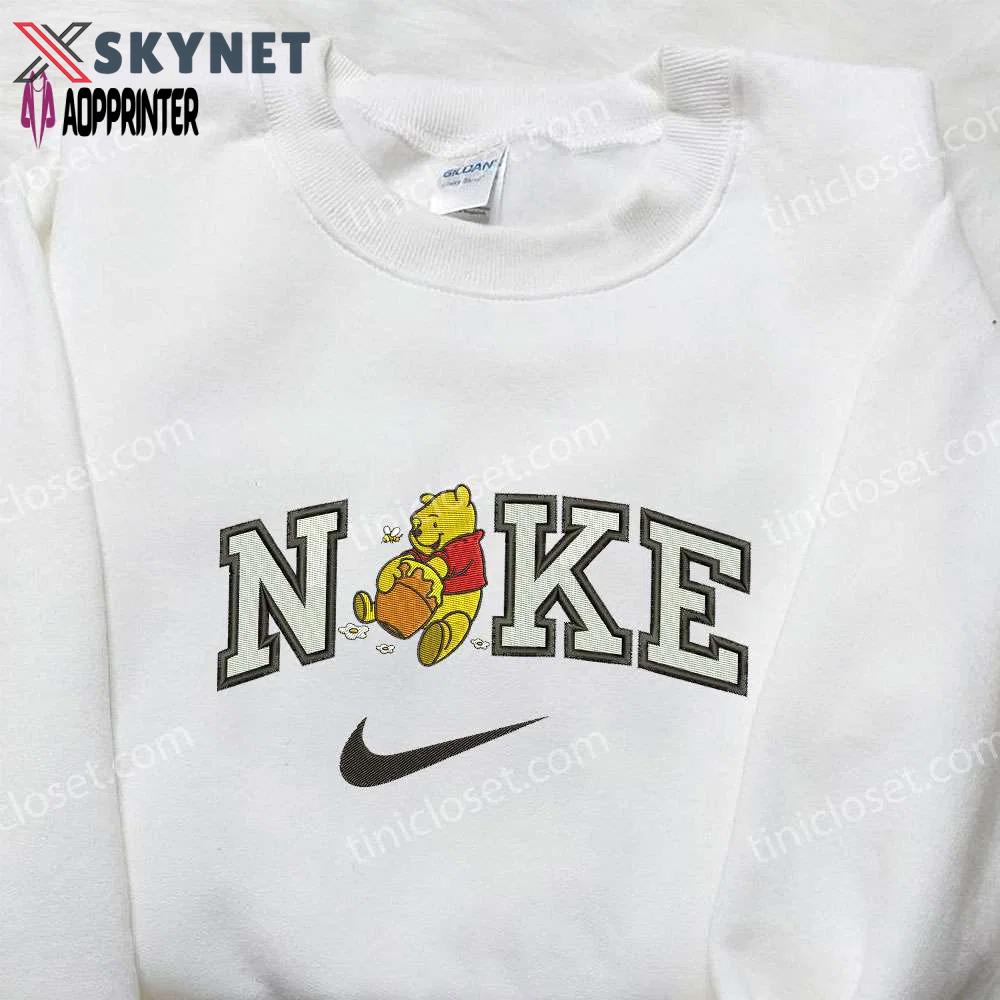 Nike x winnie the pooh embroidered sweatshirt: disney-inspired nike-inspired shirt Embroidered Shirt