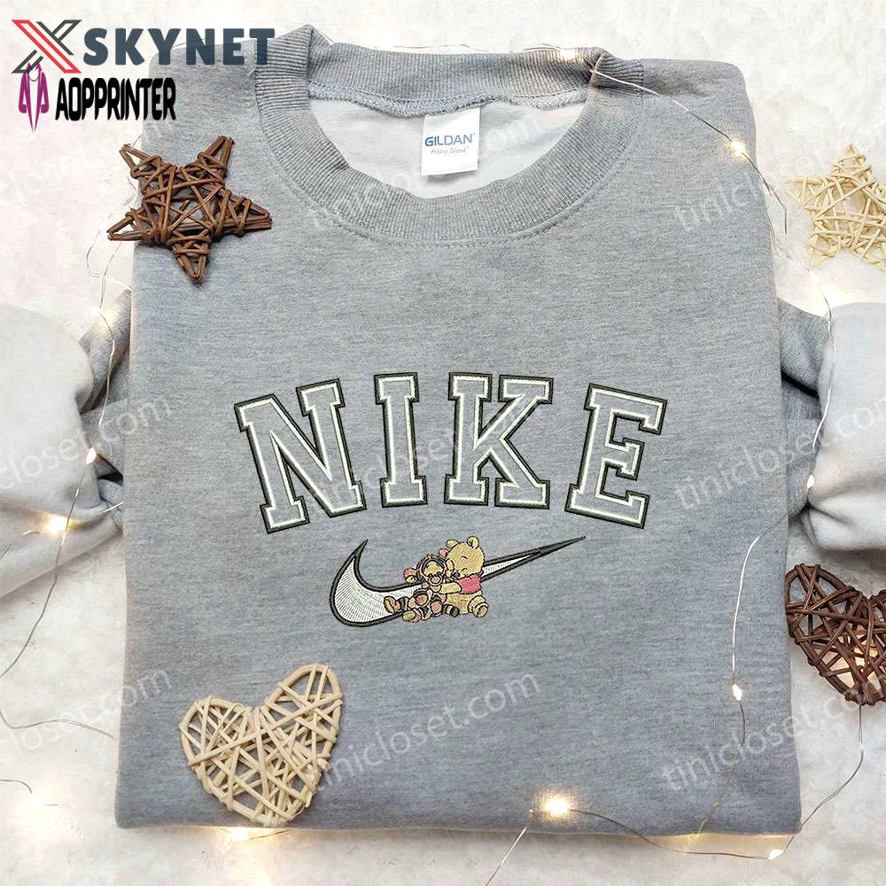 Nike x winnie the pooh & tigger embroidered sweatshirt – cute & cozy disney-inspired apparel Embroidered Shirt