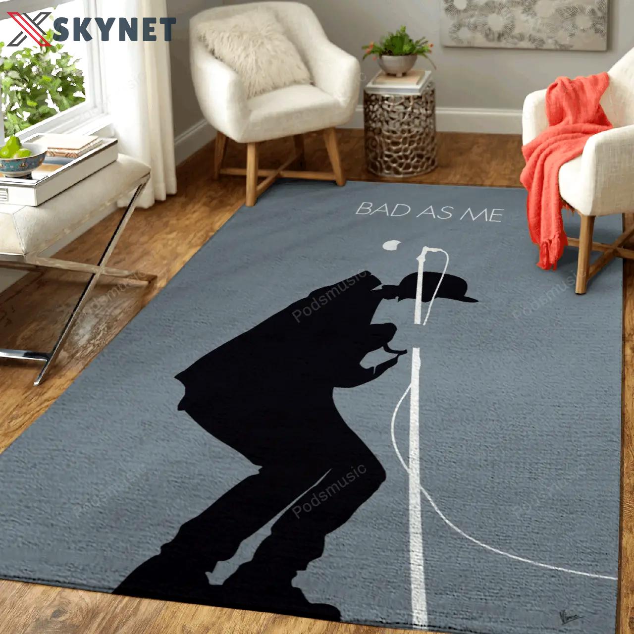 No037 my tom waits minimal music artwork tom waits bad minimal music artworks art for fans area rug living room carpet Rectangle Rug