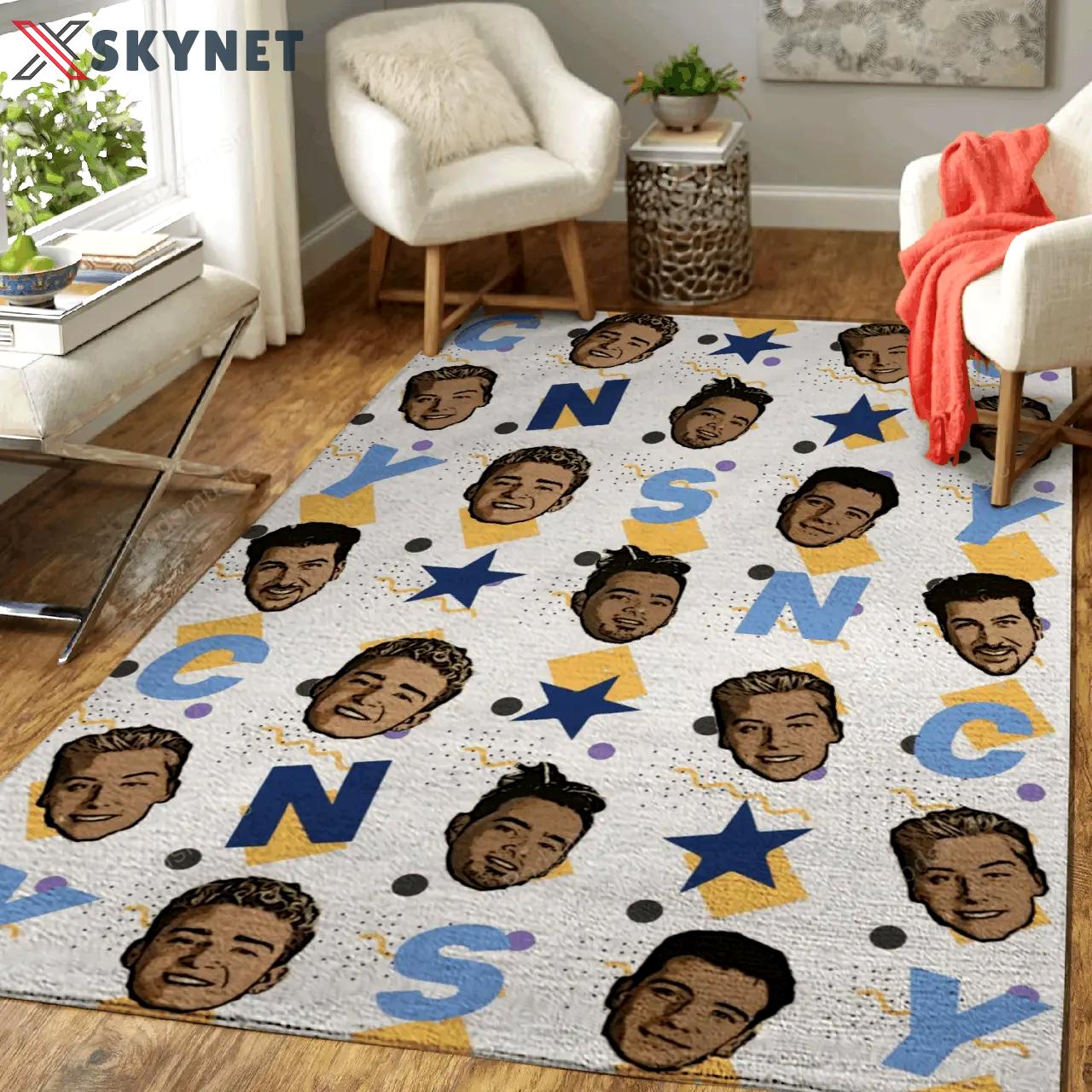Nsync doodles music art for fans area rug living room carpet rug regtangle carpet floor decor home decor Rectangle Rug