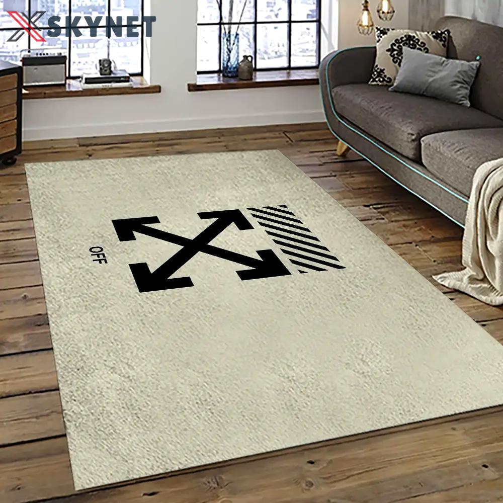 Off white fashion carpet rectangle area rug for living room bedroom decor owt39 Rectangle Rug