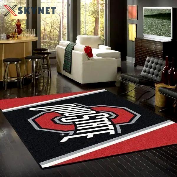 Ohio state area rug football living room carpet home rug regtangle carpet floor decor home decor Rectangle Rug