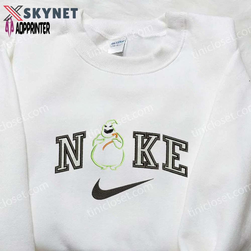 Oogie boogie x nike embroidered sweatshirt – nightmare before christmas shirt nike inspired Embroidered Shirt