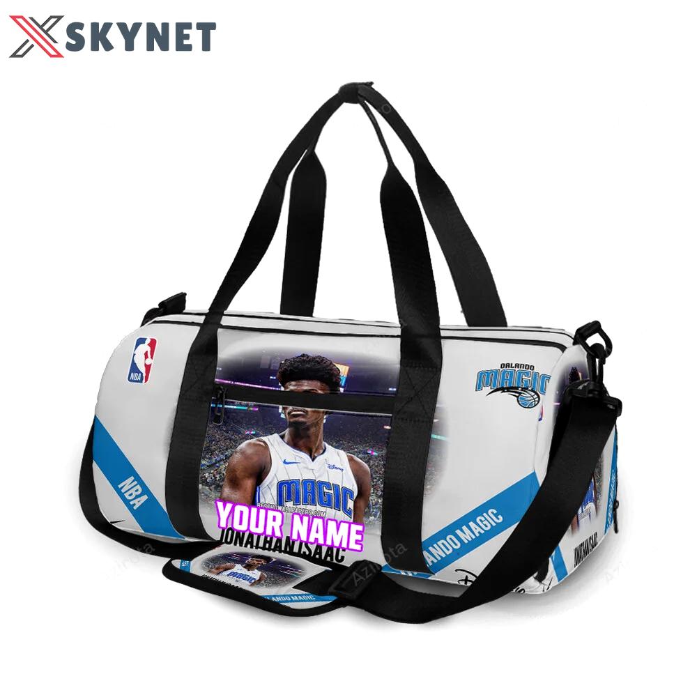 Orlando magic jonathan isaac1 personalized name travel bag gym bag 1615 Travel Bag