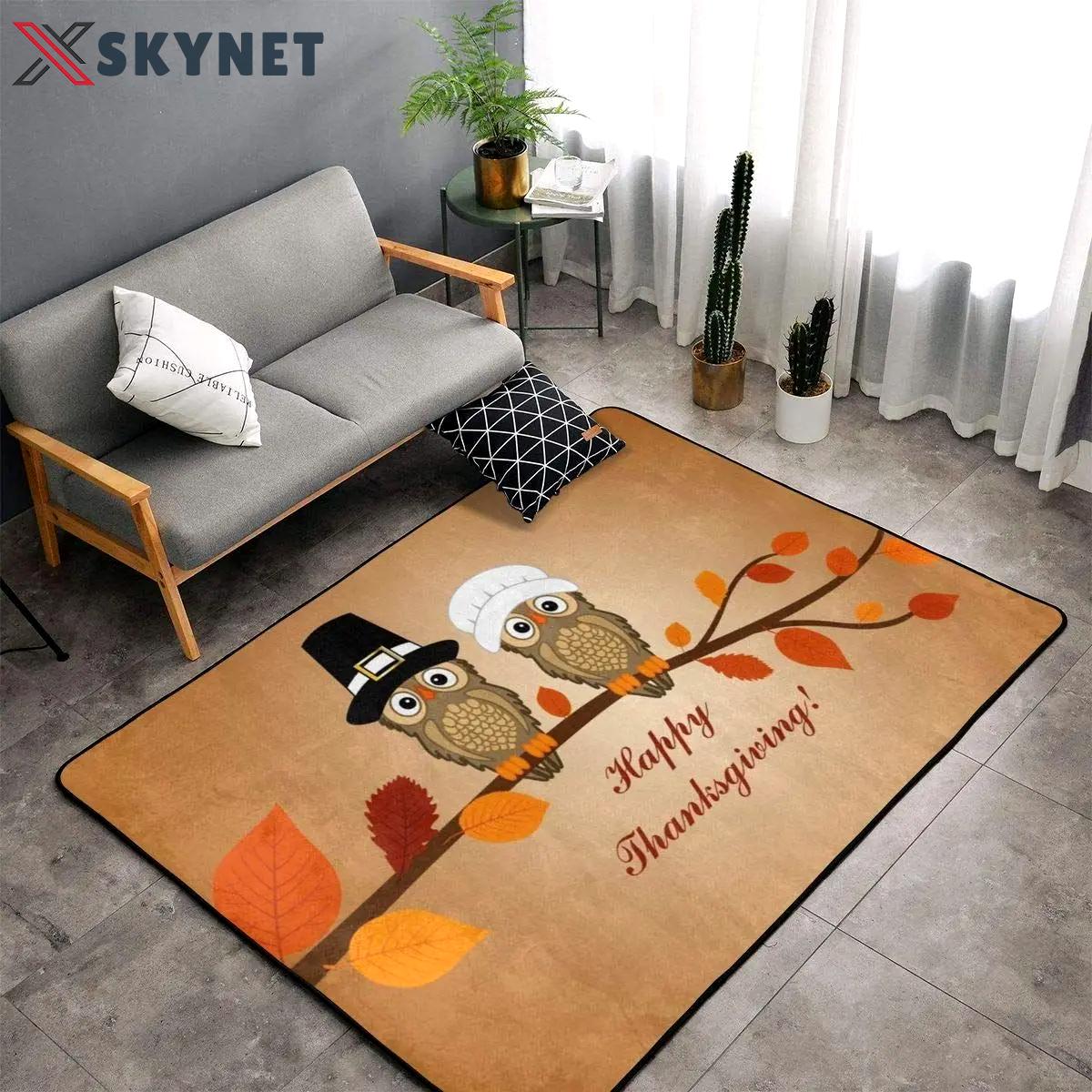 Owl area rug home decor living room area rug home decor Rectangle Rug