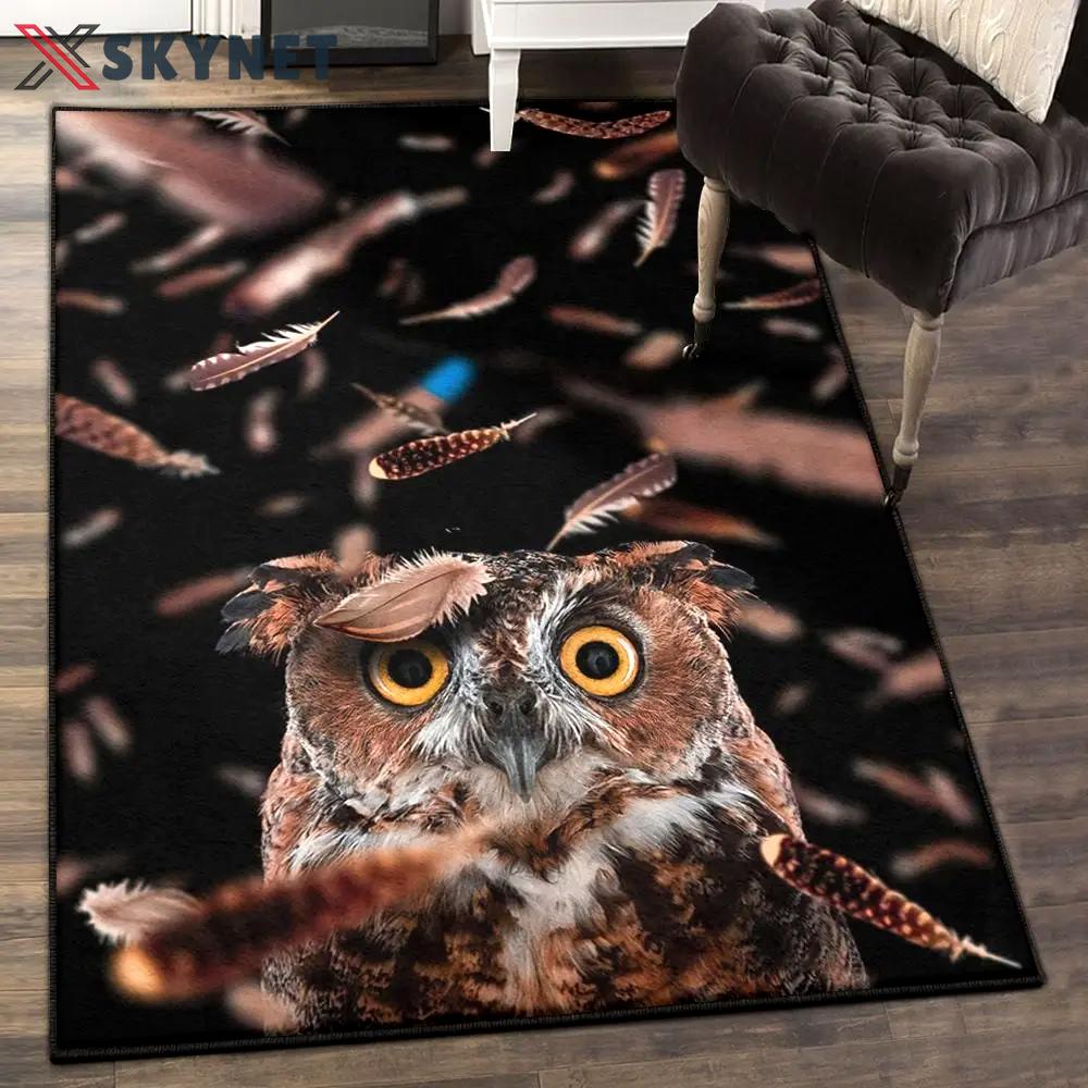 Owl washable rugs 2, owl rug Rectangle Rug