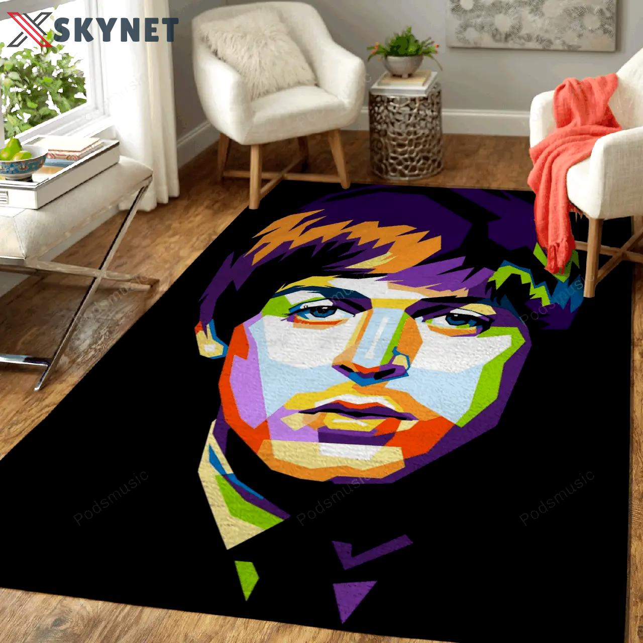 Paul mc cartney music art for fans area rug living room carpet rug regtangle carpet floor decor home decor Rectangle Rug