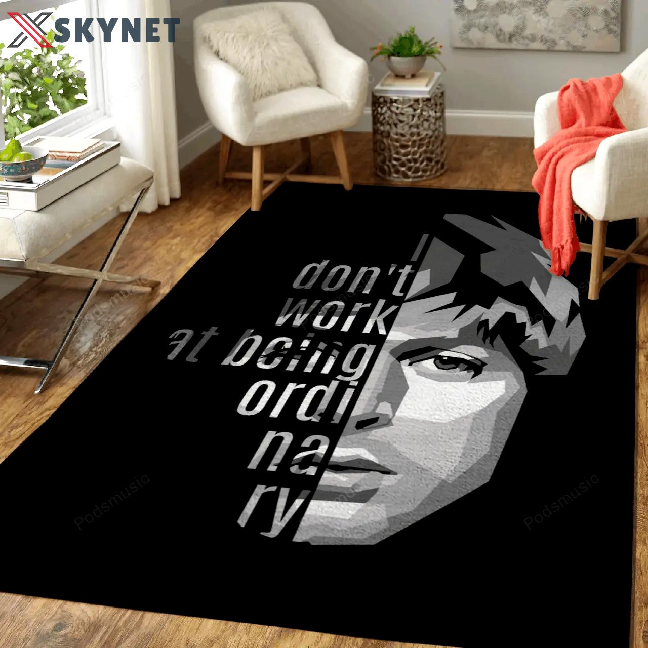 Paul mc cartney quotes music art for fans area rug living room carpet rug regtangle carpet floor decor home decor Rectangle Rug