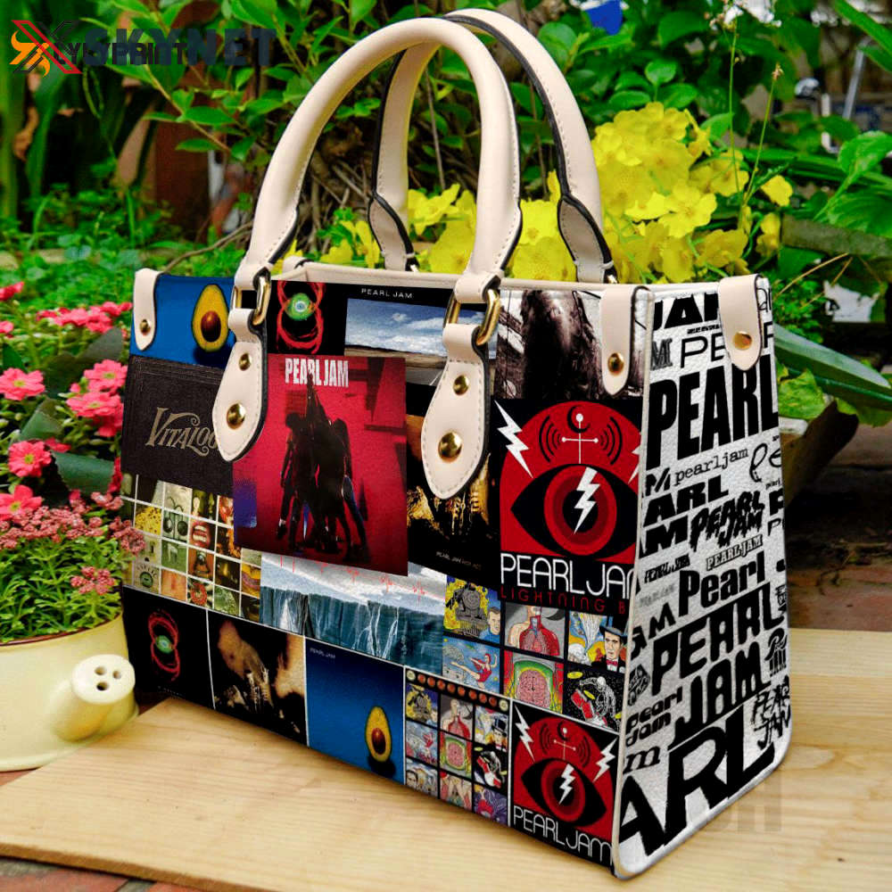 Pearl jam 1 leather handbag gift for women 408 Women Leather Hand Bag