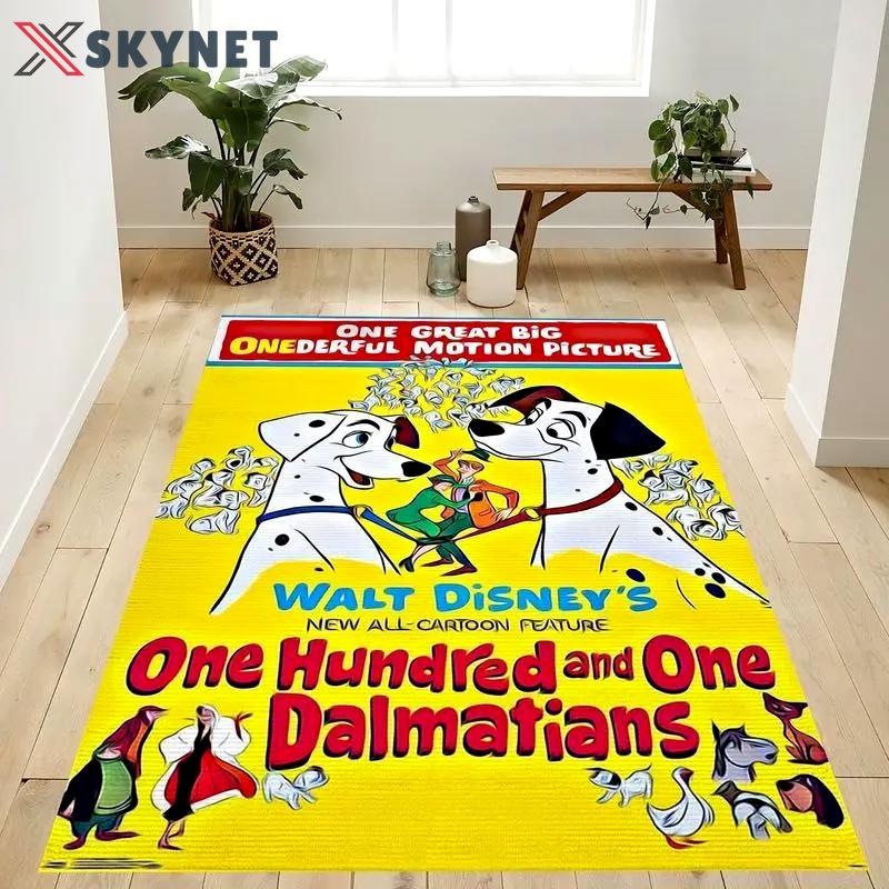 Perdita and pongo disney 101 dalmatians area rug living room and bedroom Rectangle Rug