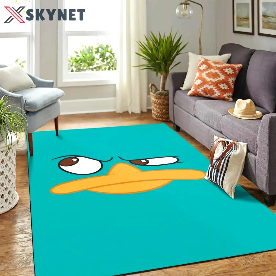 Perry the platypus disney cartoon area rug living room rug home decor Rectangle Rug