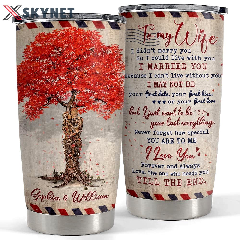 Personalized couple tumbler letter to my wife from husband gift Personalized Tumbler