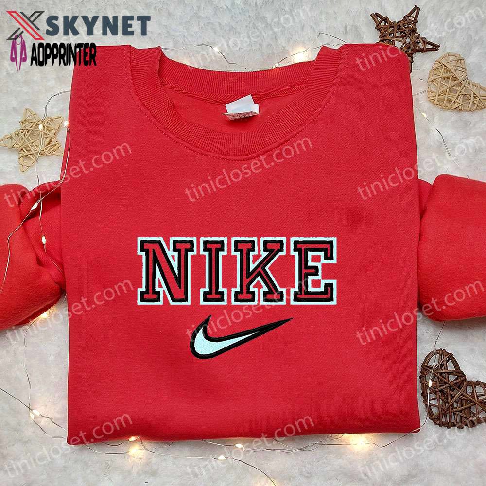 Personalized nike embroidered shirt best custom gift idea for birthdays Embroidered Shirt