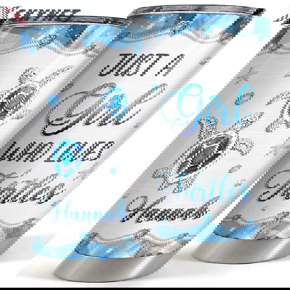 Personalized sea turtle tumbler jewelry style turtles animal lover Personalized Tumbler