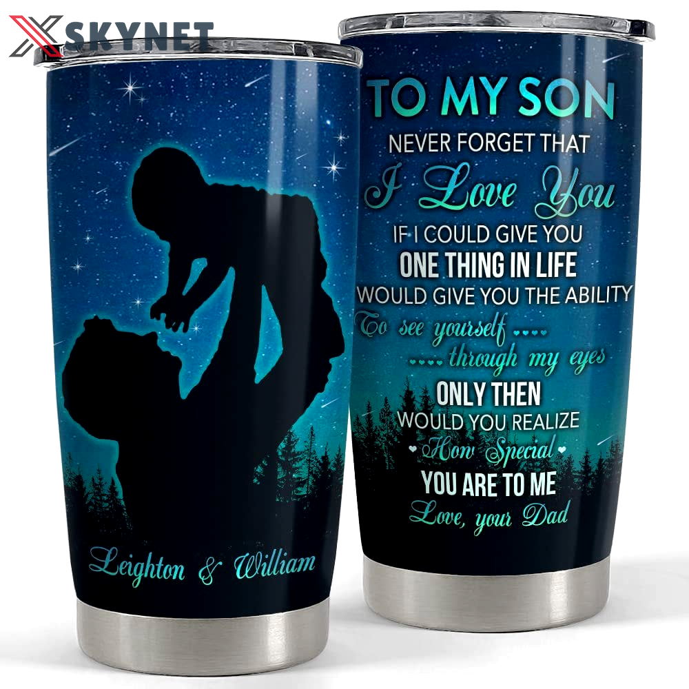 Personalized son gifts tumbler from dad mom for kid boy best gift Personalized Tumbler