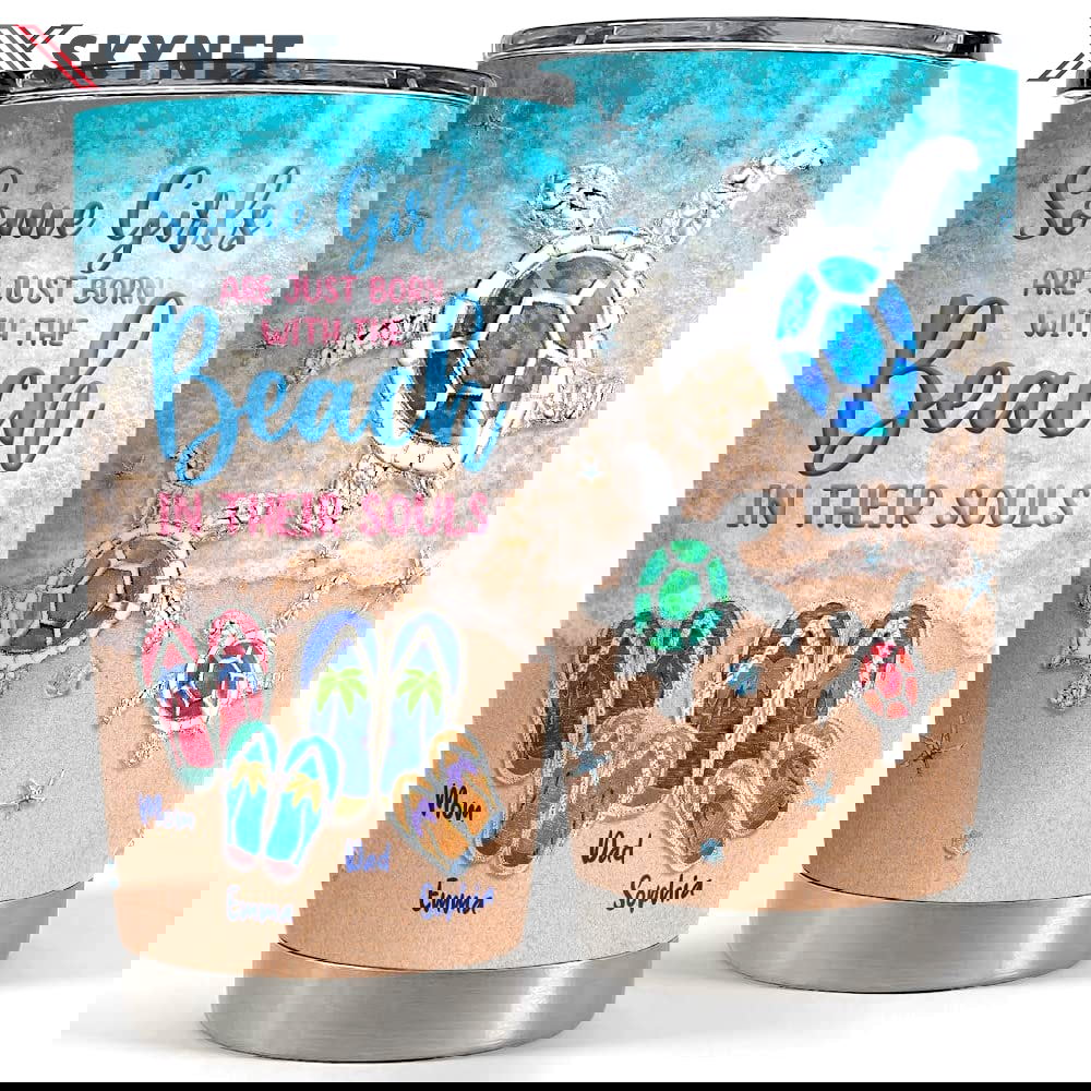 Personalized tumbler beach souls jewelry style gift for family Personalized Tumbler