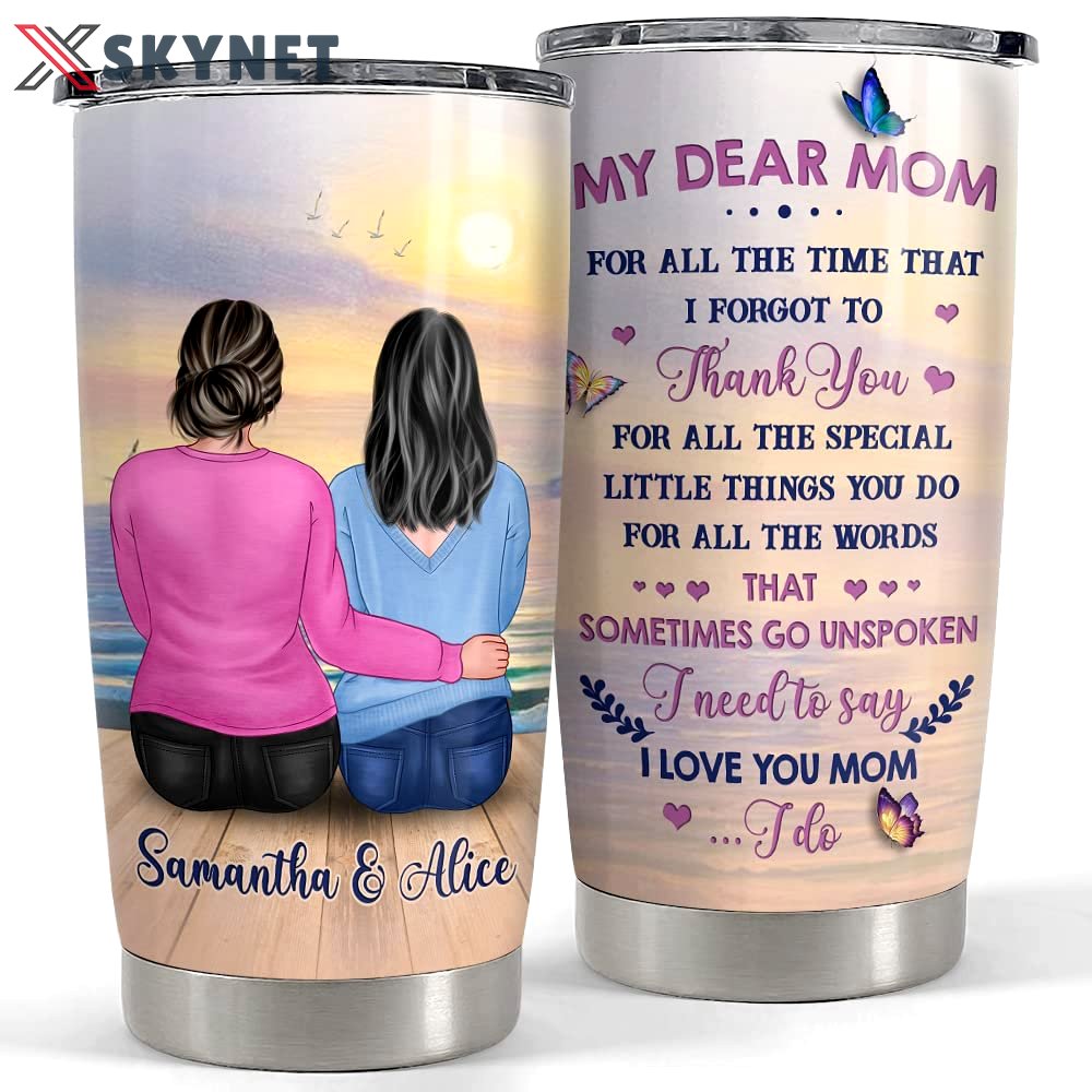 Personalized tumbler for mom daughter and mother for mama women Personalized Tumbler