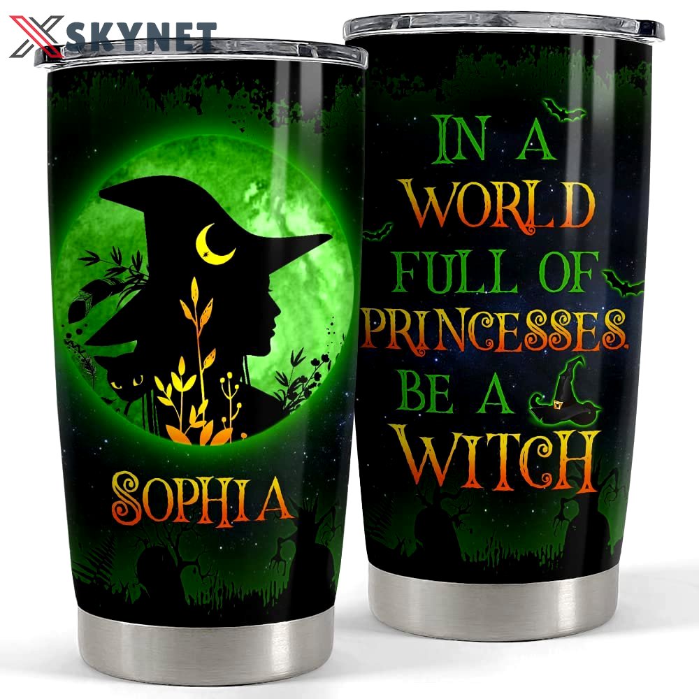 Personalized witch tumbler halloween custom for women friend witches Personalized Tumbler