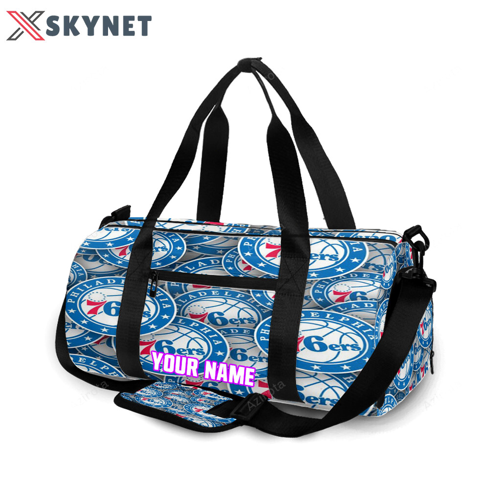 Philadelphia 76ers 8 personalized name travel bag gym bag 2221 Travel Bag
