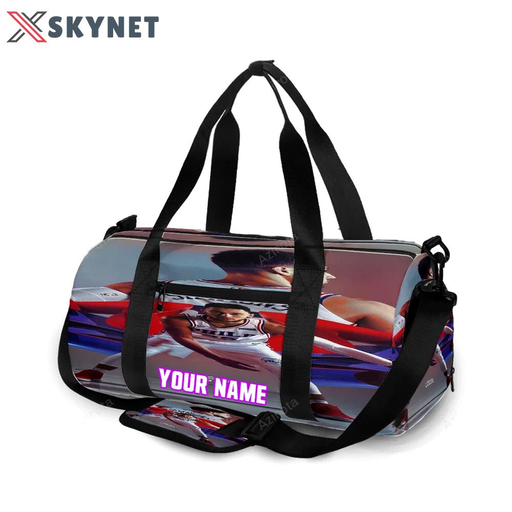 Philadelphia 76ers ben simmons 1 personalized name travel bag gym bag 2243 Travel Bag