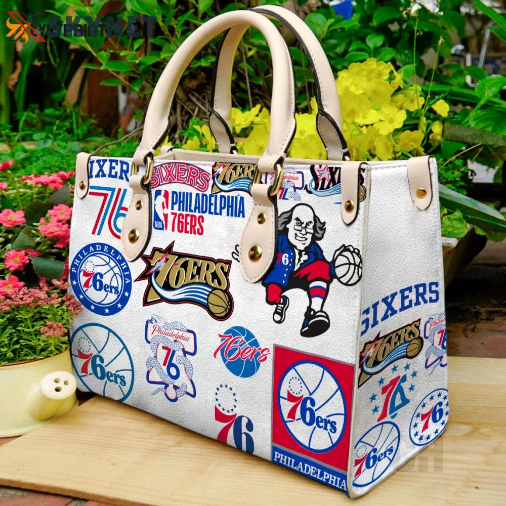 Philadelphia 76ers leather hand bag gift for women’s day – perfect women s day gift ch 3788 Women Leather Hand Bag