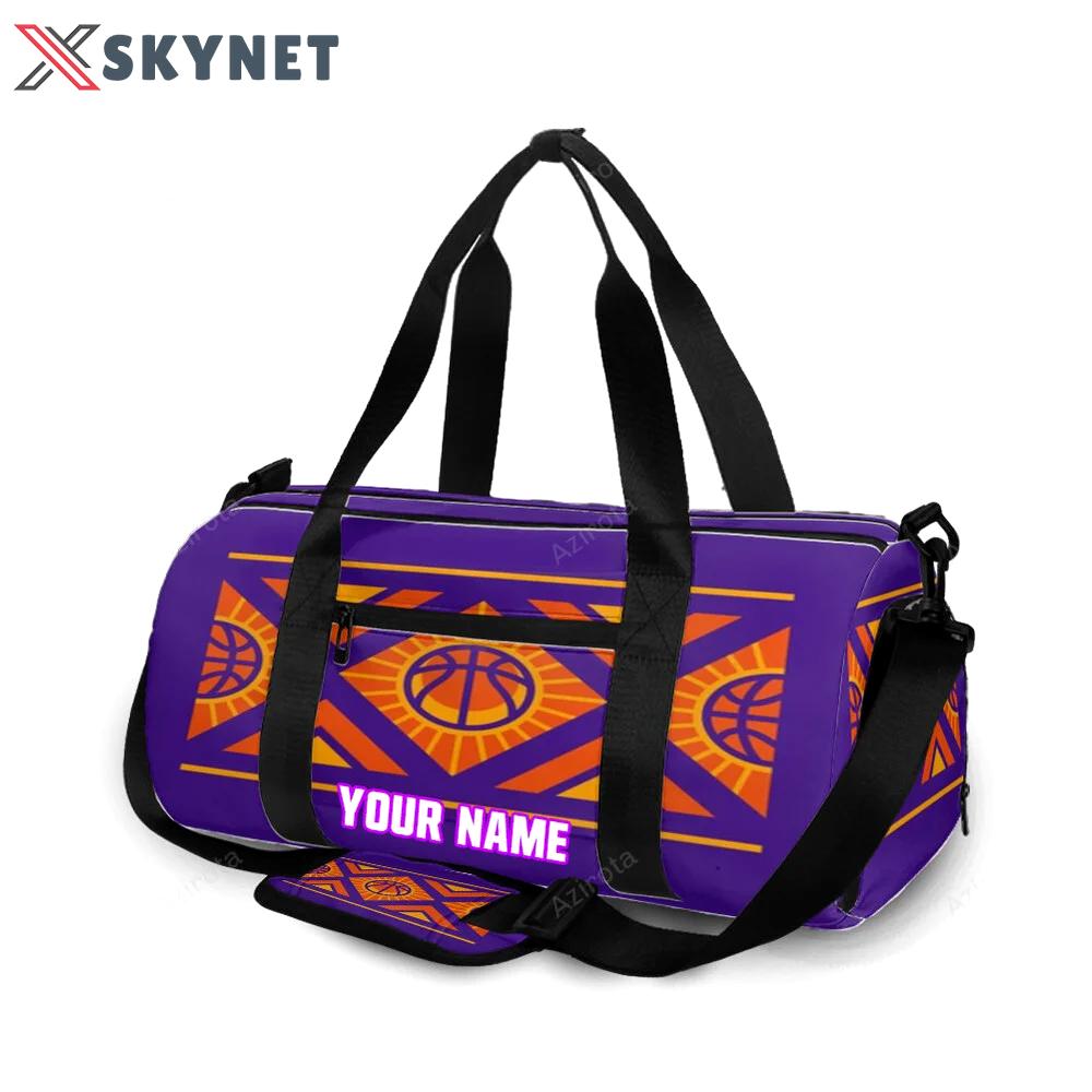 Phoenix suns emblem shape personalized name travel bag gym bag 2190 Travel Bag