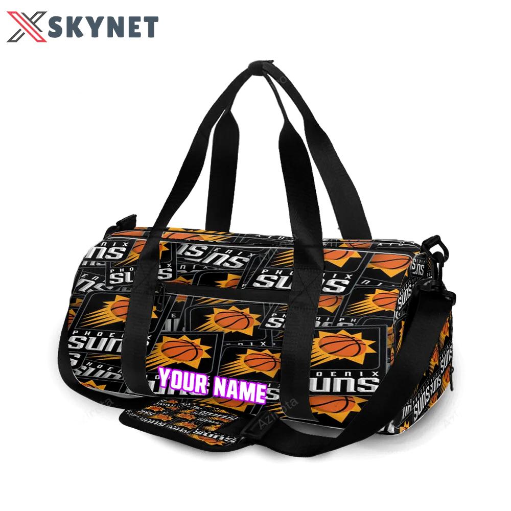 Phoenix suns emblem v1 personalized name travel bag gym bag 2191 Travel Bag