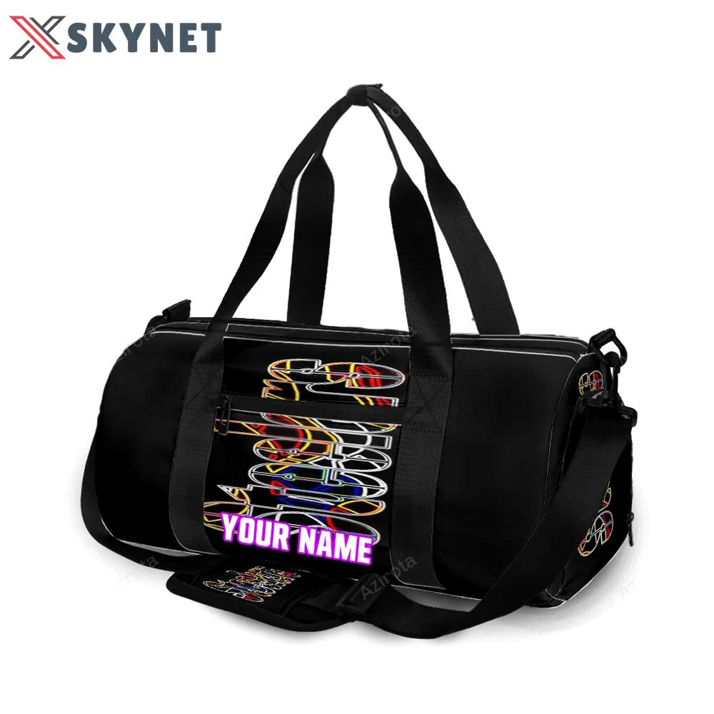 Pittsburgh steelers emblem colorful personalized name travel bag gym bag 772 Travel Bag