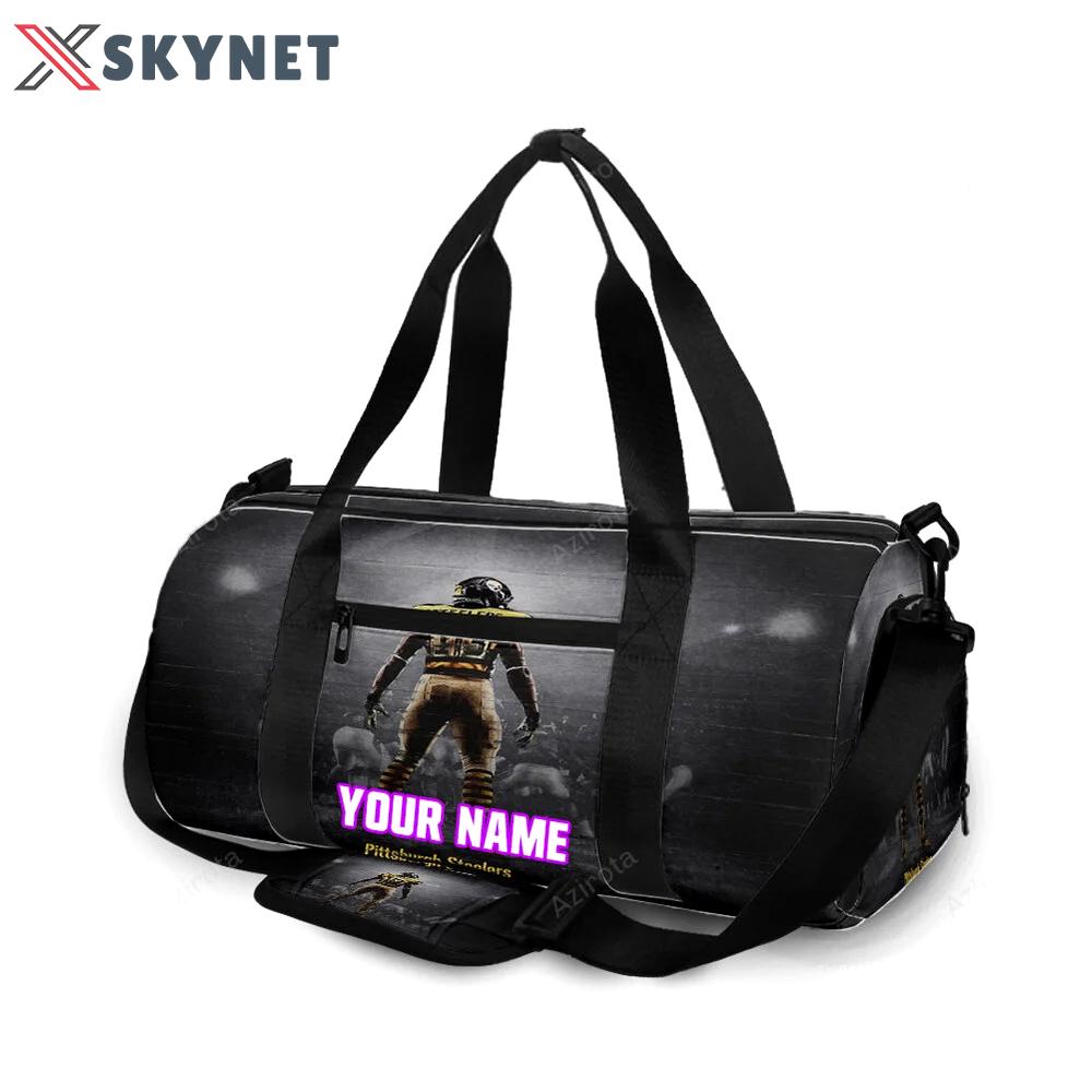 Pittsburgh steelers james washington no13 personalized name travel bag gym bag 1735 Travel Bag