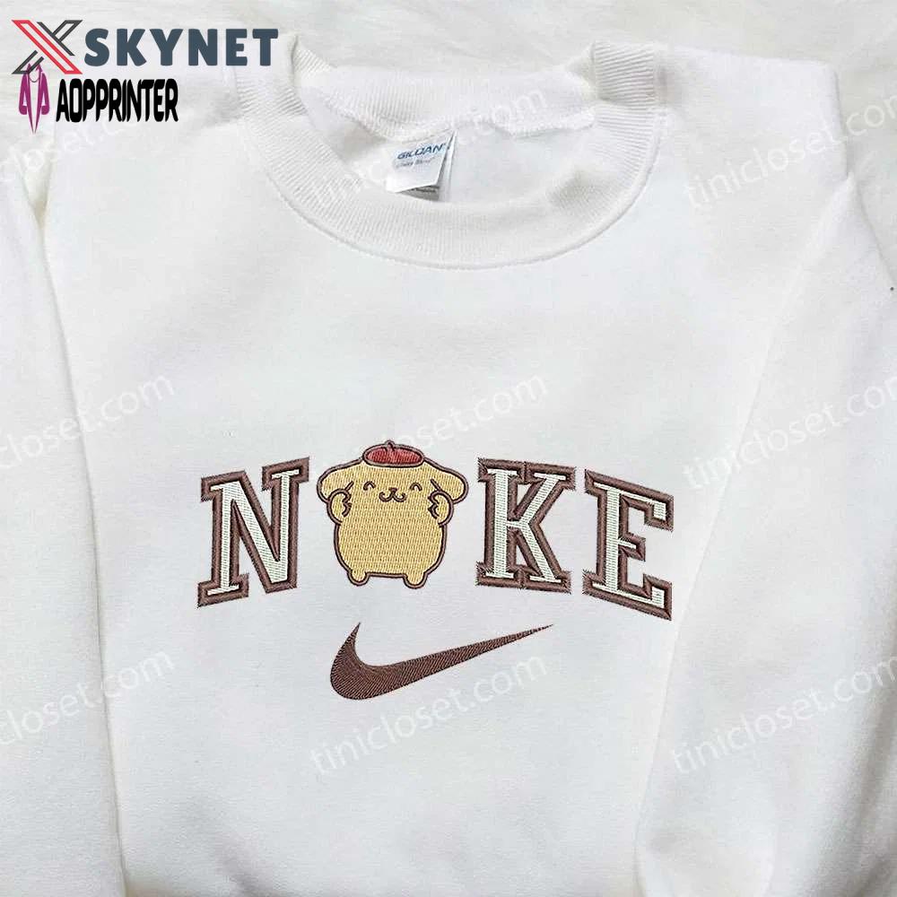 Pompourin x nike & hello kitty embroidered sweatshirts nike inspired shirt Embroidered Shirt