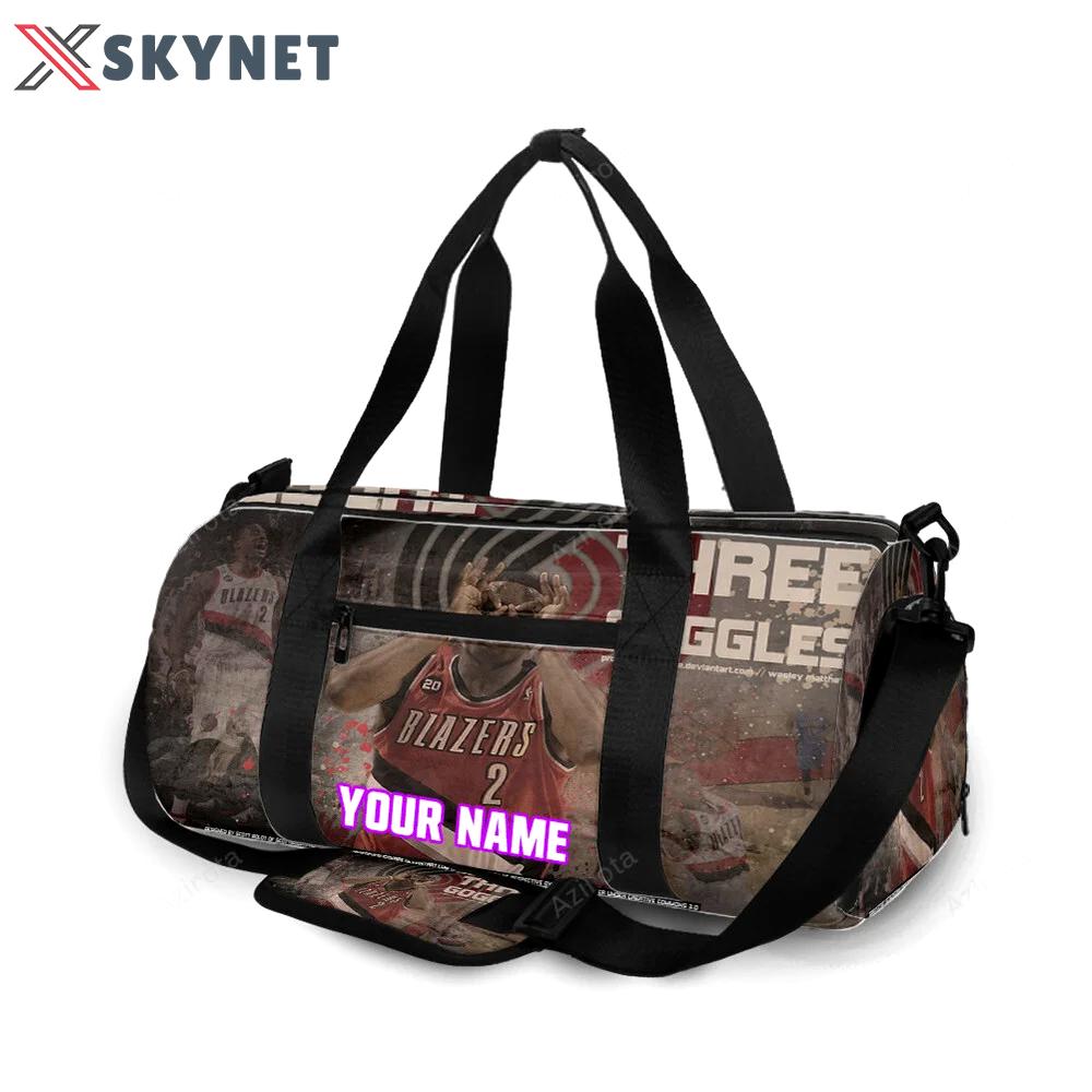 Portland trail blazers wesley matthews1 personalized name travel bag gym bag 2348 Travel Bag