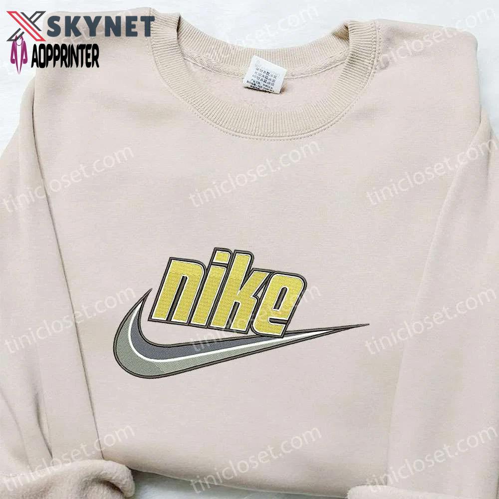 Premium swoosh x nike embroidered shirt & hoodie: custom nike inspired t-shirt – shop now! Embroidered Shirt
