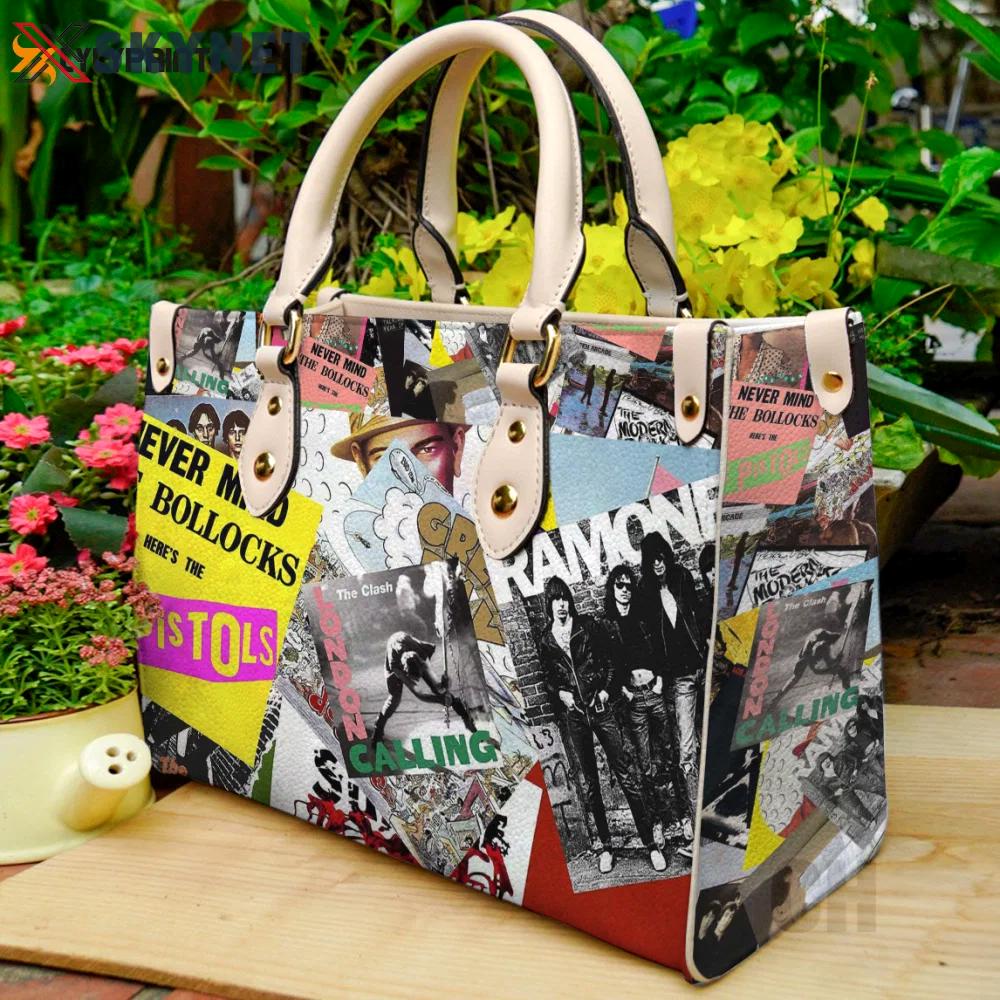 Punk rock leather bag for women gift 857 Women Leather Hand Bag