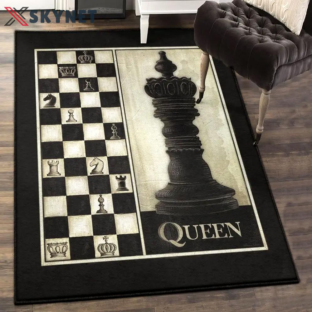 Queen art deco rug, queen rug Rectangle Rug