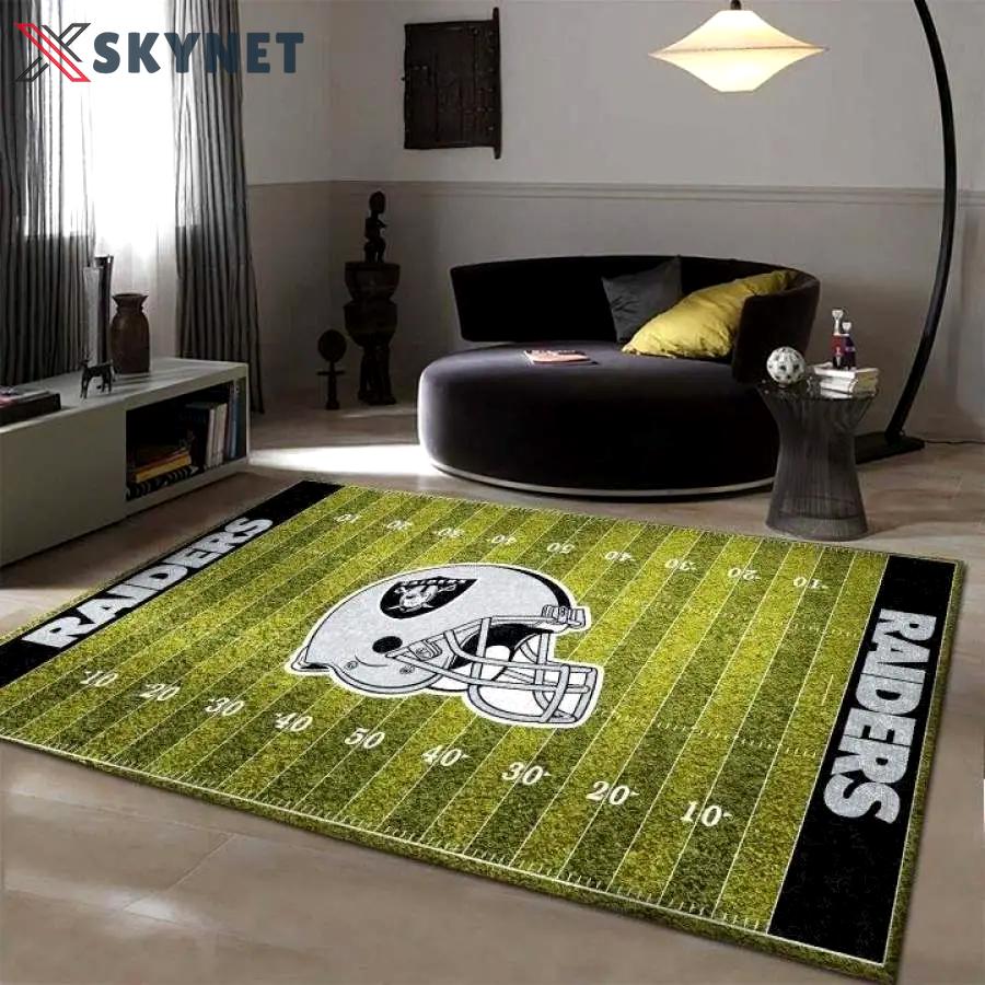 Raiders area rug living room rug home decor floor rug living room rug home decor music home decor Rectangle Rug